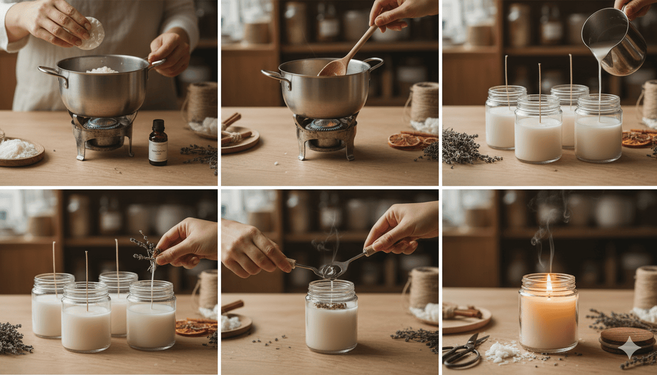 Ons Handgemaakte Kaarsproces